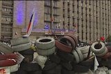 Ukraine Donetsk barricade