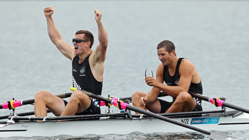 Gold for New Zealand in men's double scull