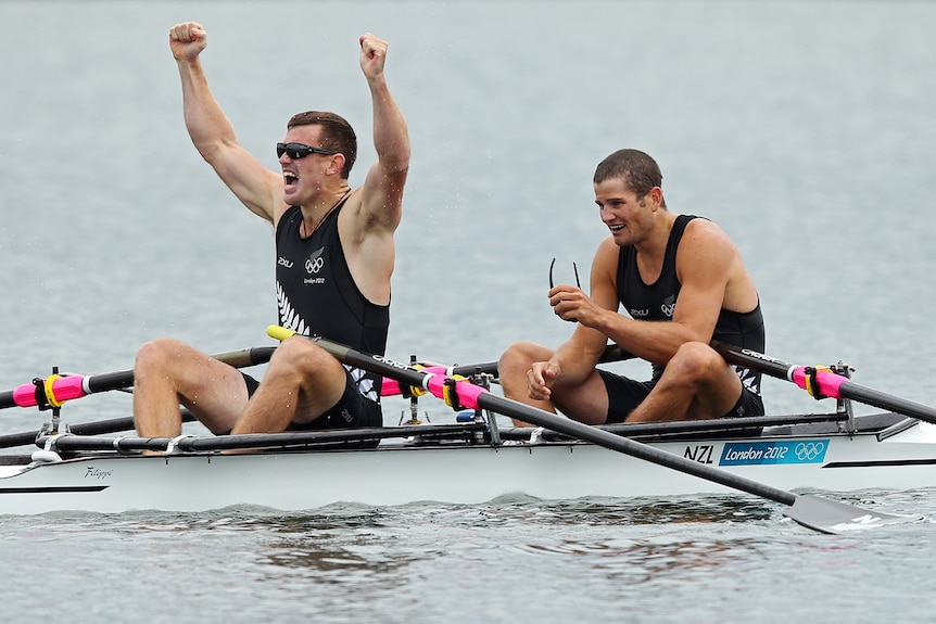 Gold for New Zealand in men's double scull