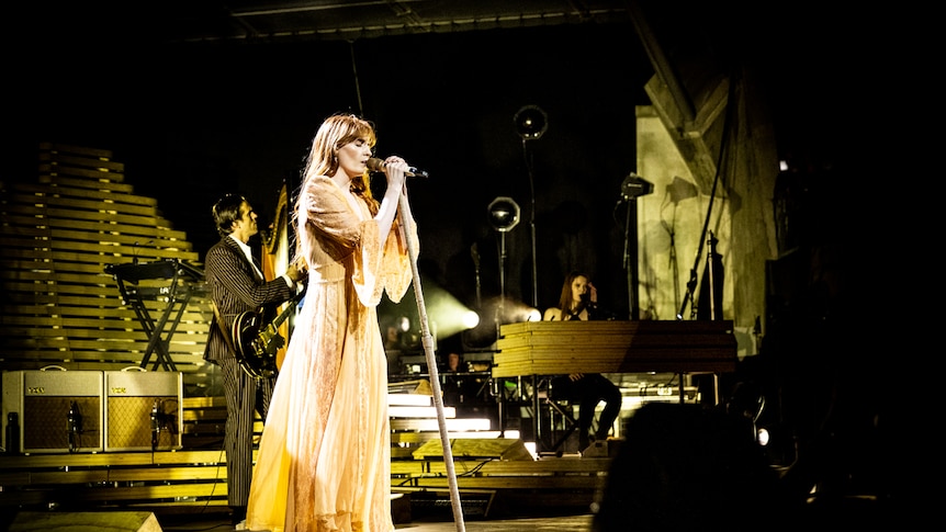Florence Welsh on stage