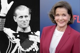 A composite image of a young Prince Philip, Jessica Walter and Michael K Williams.