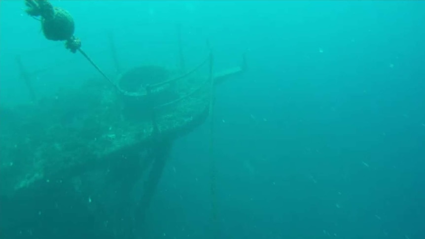HMAS Hobart wreck in Yankalilla Bay.