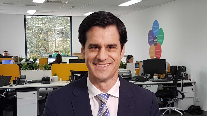 Social researcher Mark McCrindle in his office in Sydney.