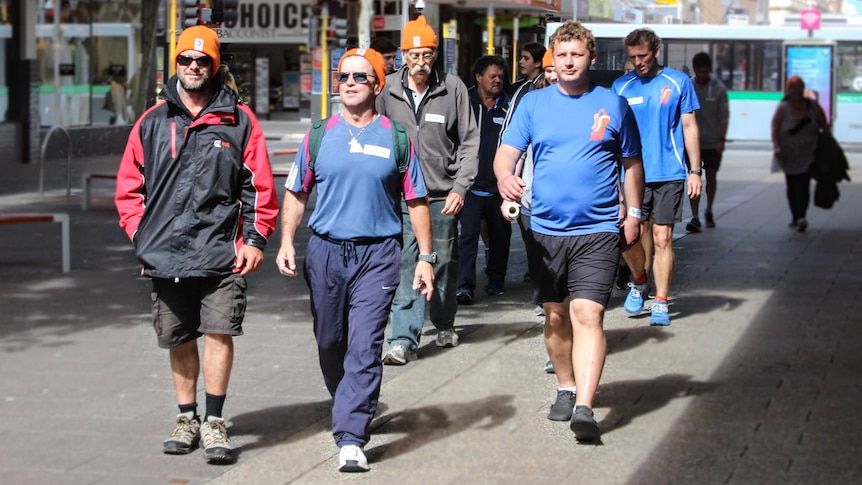 People walking in Fremantle