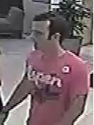 CCTV image of the man being sought by Canberra police.