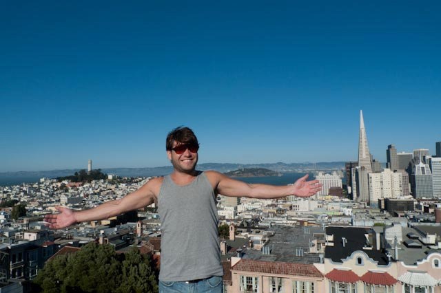 Drew Rosenberg, Don's son, is photographed in a supplied tourist shot in san francisco.
