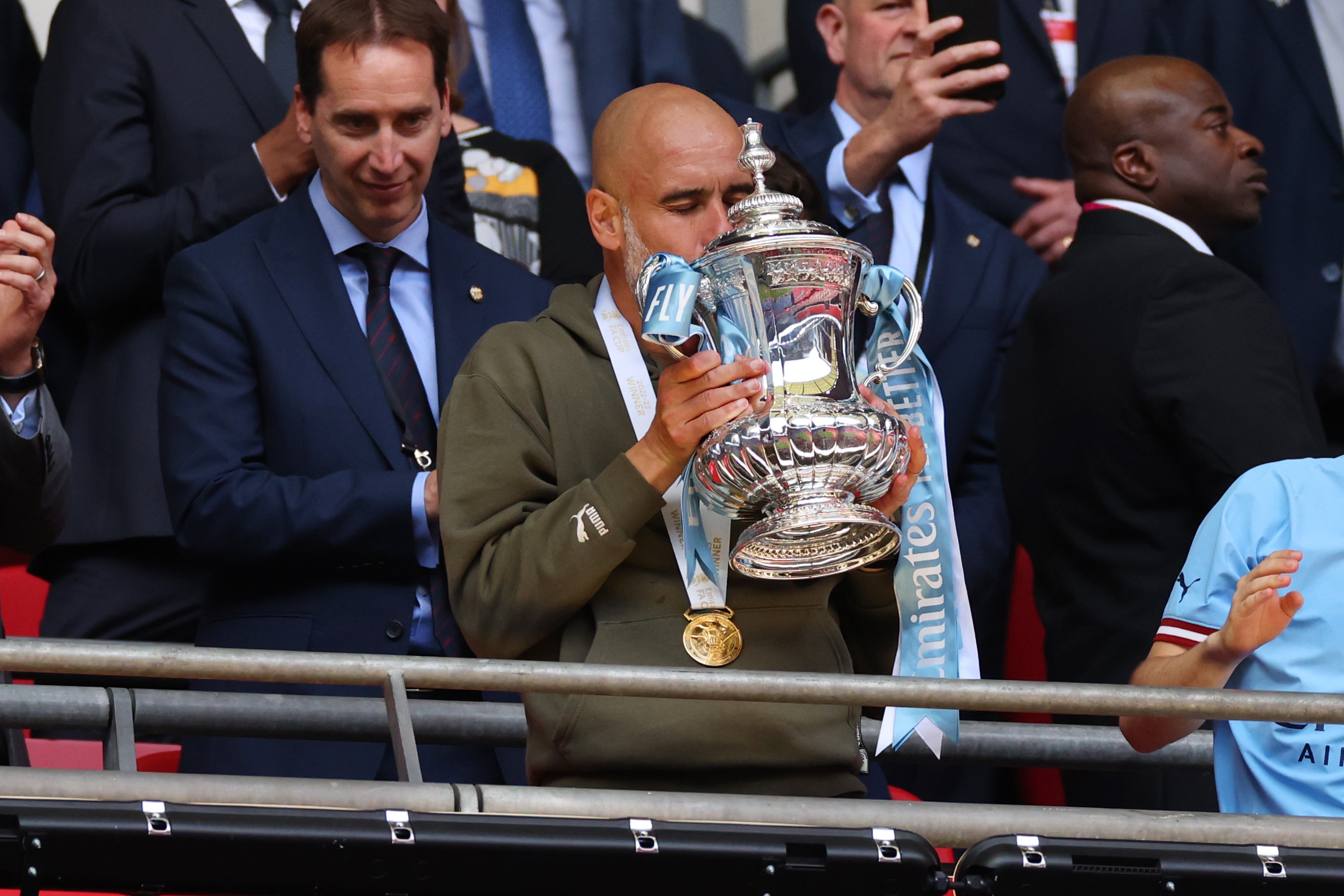 Pep Guardiola Urges Manchester City To Complete Treble After FA Cup ...