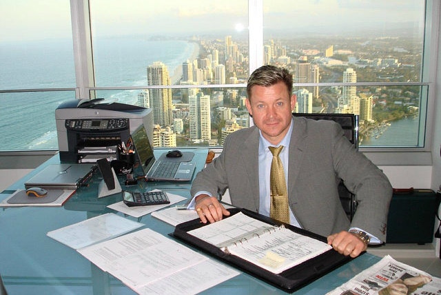 Vitali Roesch in his office on the Gold Coast in 2012