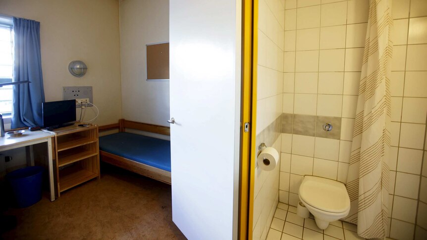 Jail cell in Norway's Skien prison