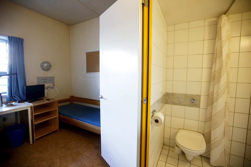 Jail cell in Norway's Skien prison