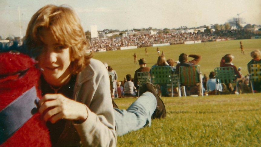 Tony Jones at a football match in the 1980s.