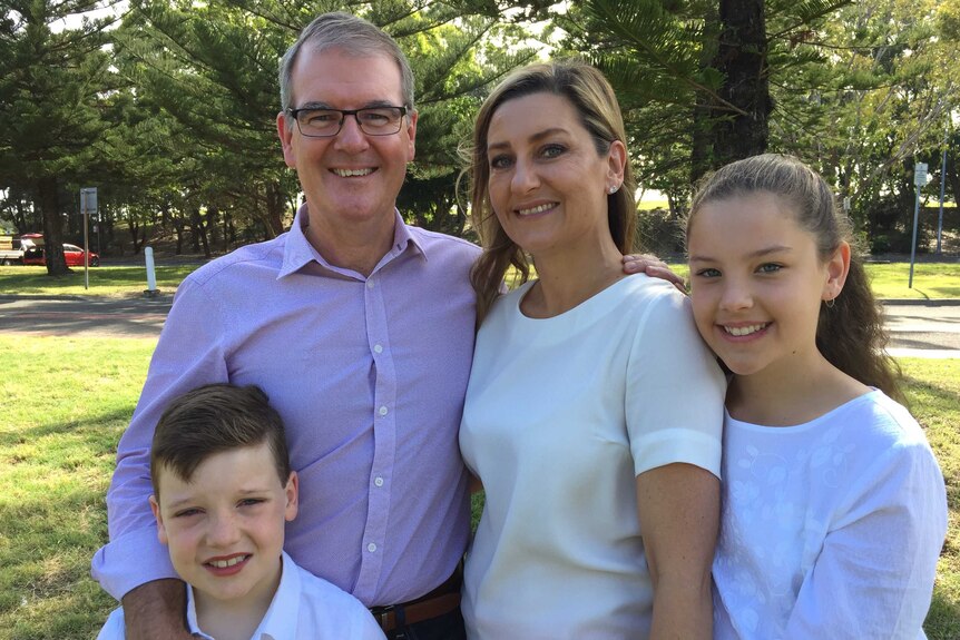Michael Daley and his family