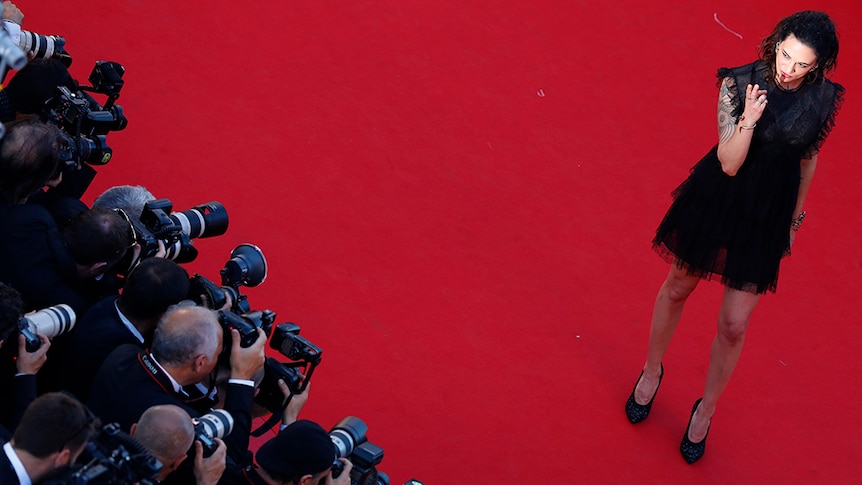 Actor Asia Argento arrives at the 2017 Cannes Film Festival.