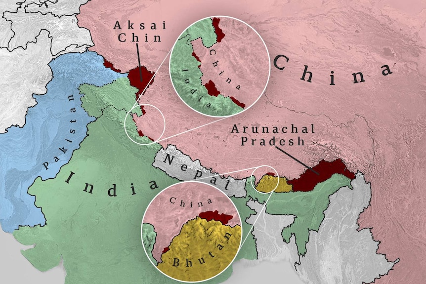 China borders China Pakistan India Bhutan