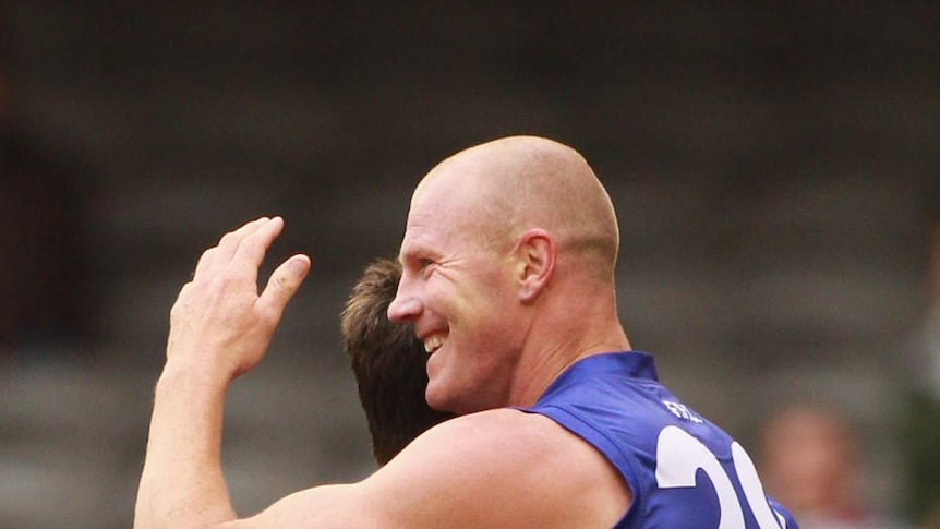 Barry Hall kicked three goals before getting an early rest in the third quarter.