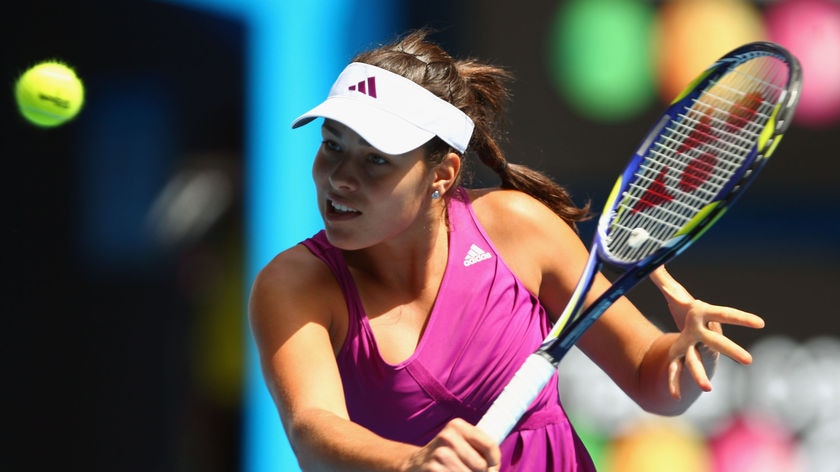 Bouncing back...Ivanovic intends to draw on a tough 2009 to propel her to success in 2010.