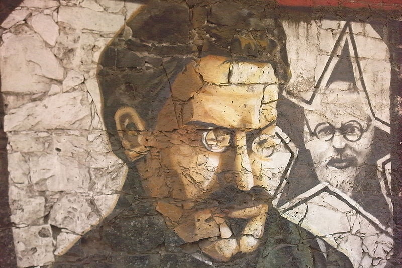 Grafiti in the Trotsky Museum in Mexico