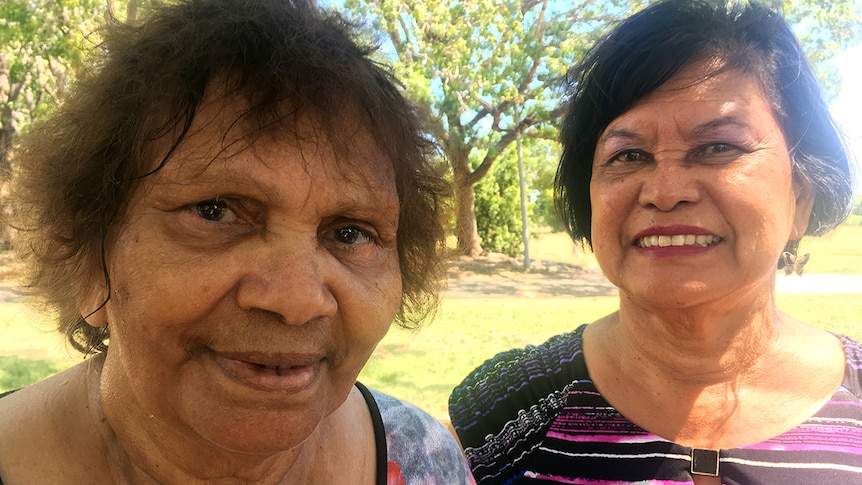 NT Stolen Generations Aboriginal Corporation chairwoman Eileen Cummings and CEO Maisie Austin.