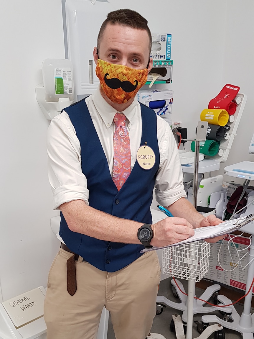 Lord Howe Island's registered nurse dressed up as a concierge for the vaccination drive