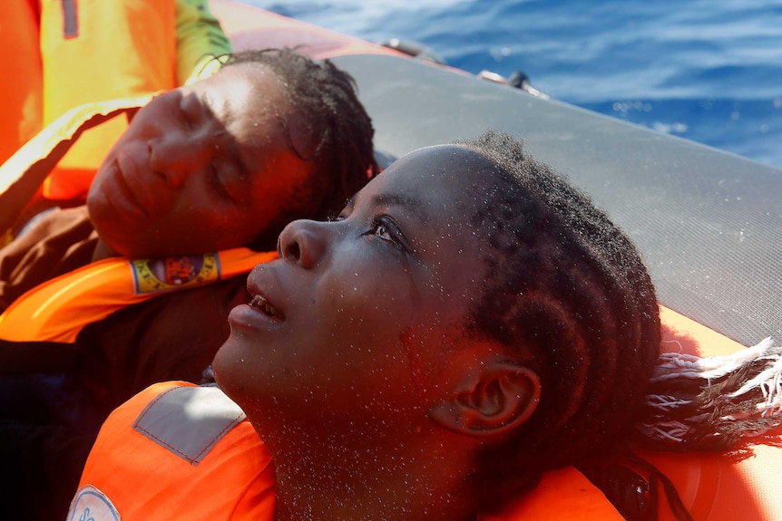 Refugee rescued off coast off Libya