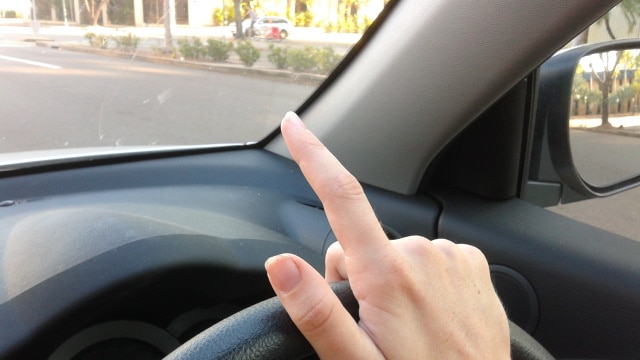 Driver phatic finger salute generic
