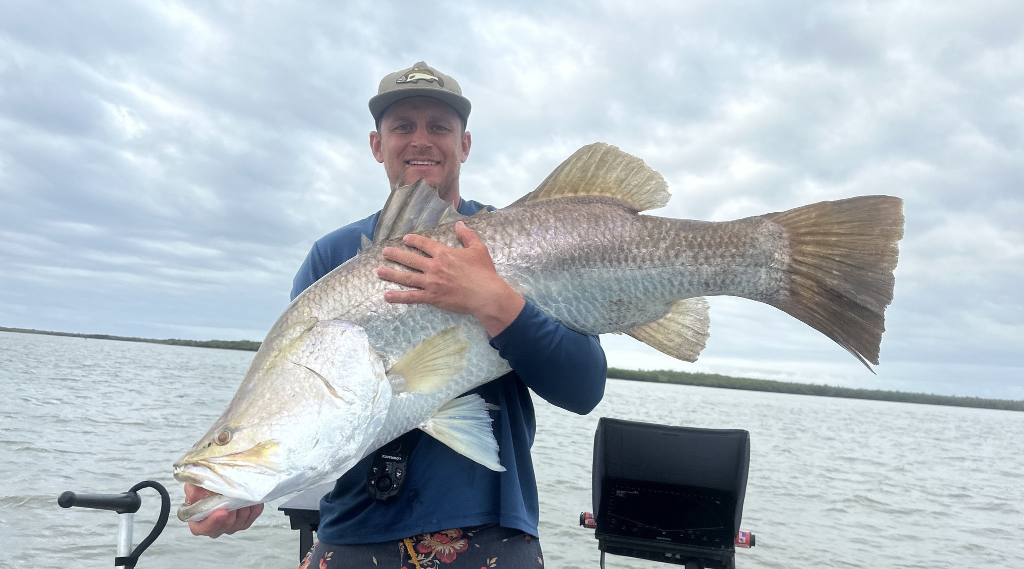 Matthew Zahl atrapó el barramundi más grande, que medía 131 cm de largo, en la competencia Fitzroy River Barra Bash el año pasado.