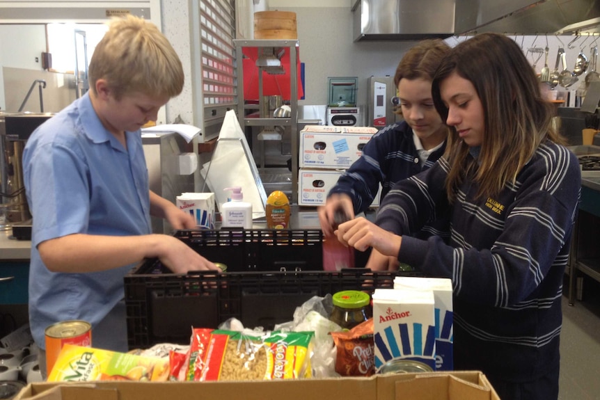 Deloraine High School students help with food aid