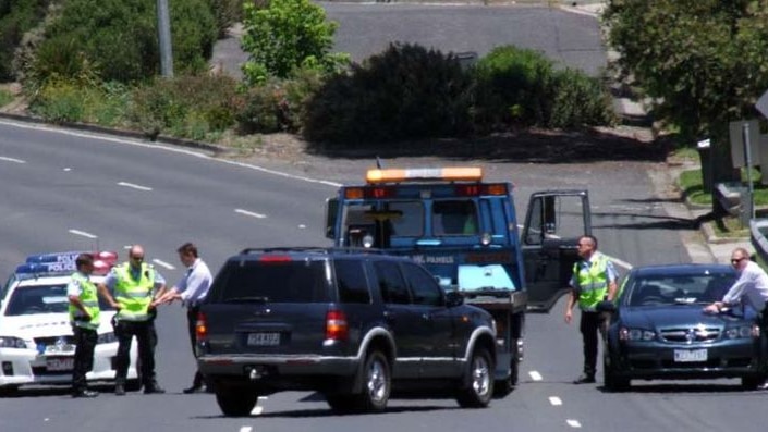 Mr Weir jammed on the brakes and pulled the handbrake and managed to stop the car.