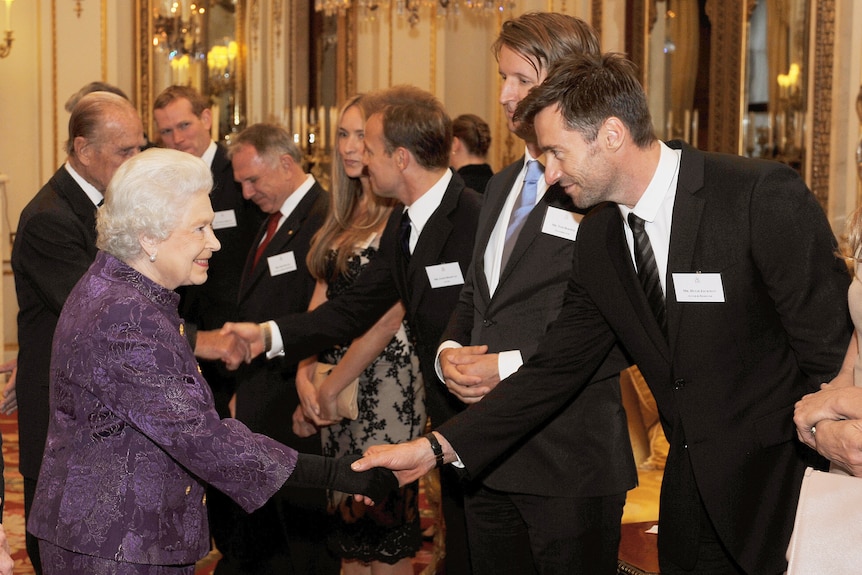 Jackman meets the Queen