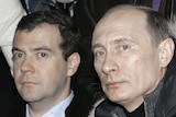 Dmitry Medvedev with Vladimir Putin
