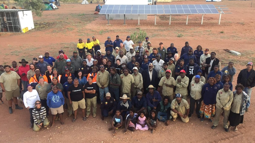 Indigenous rangers at training camp