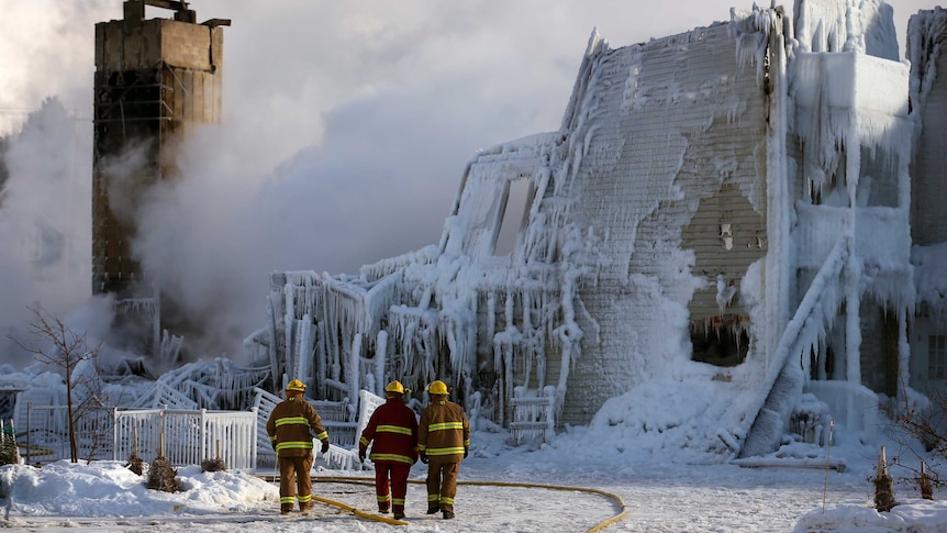 Eerie scenes after nursing home fire in Canada