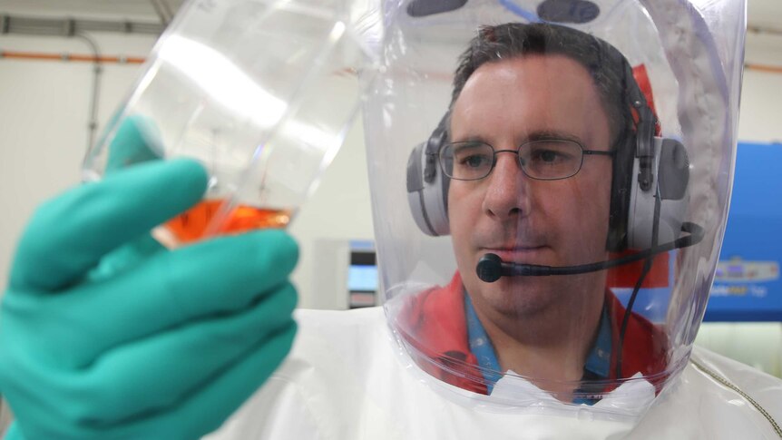 Research scientist Glenn Marsh is working to understand the deadly ebola virus.