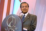 Mahathir Mohamad delivers speech at APEC