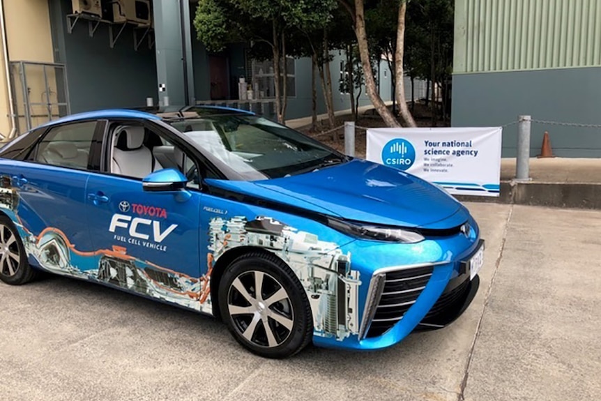 A four-door sedan powered by hydrogen