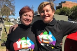 Liberal Party Councillor (and sister of Tony Abbott) Christine Forster and Partner Virginia Edwards.