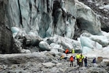 The family of the Miranda brothers at Fox Glacier.