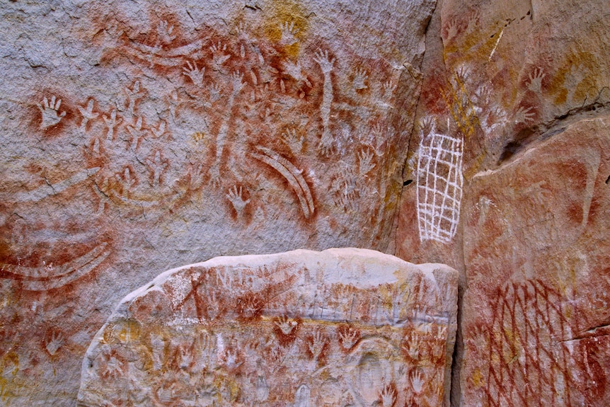 Rock art in ochre