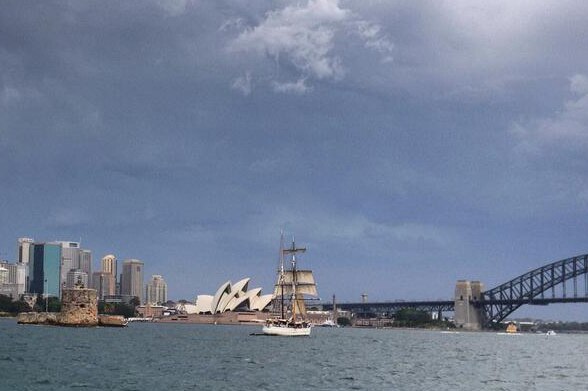 Sydney storm over Harbour