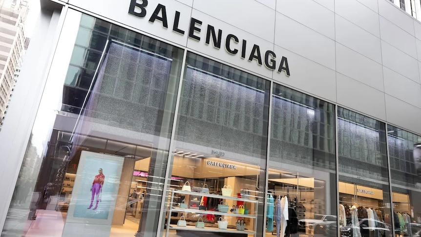 A photo of a Balenciaga store 