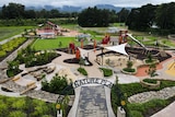 A aerial shot of the Boongaree playground