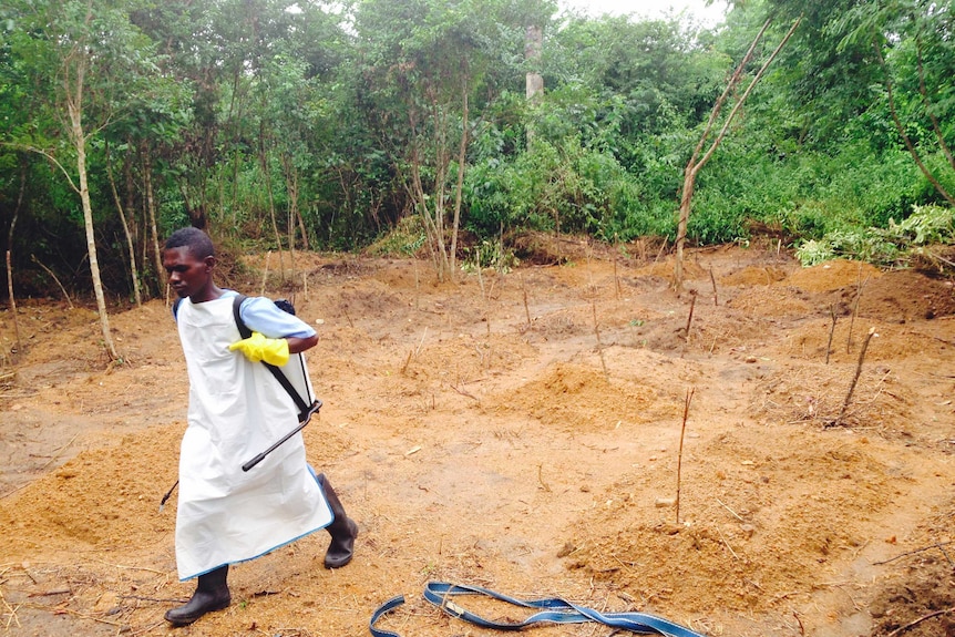 Ebola cemetery in Sierra Leone