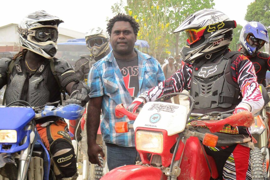 Bougainville Motocross Club president Emilroy Augustine