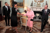 iQueen: Mr Obama presented the Queen with an MP3 player.