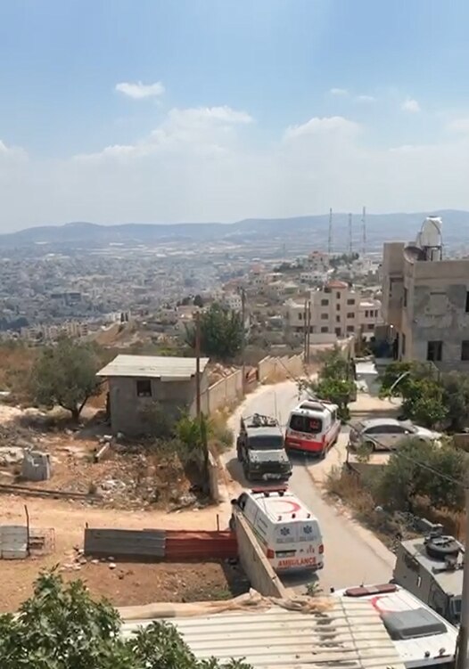 IDF vehicles in Gaza 