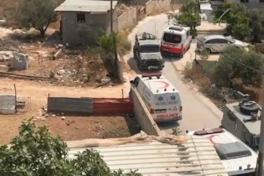 IDF vehicles in Gaza 