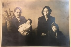 Koko Kondo with her family in 1947