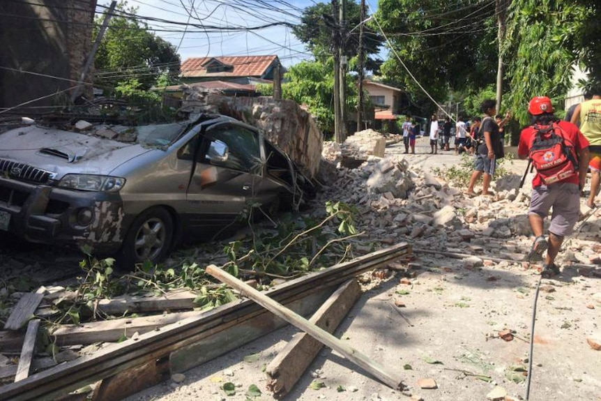 Daune cauzate de cutremur din Filipine