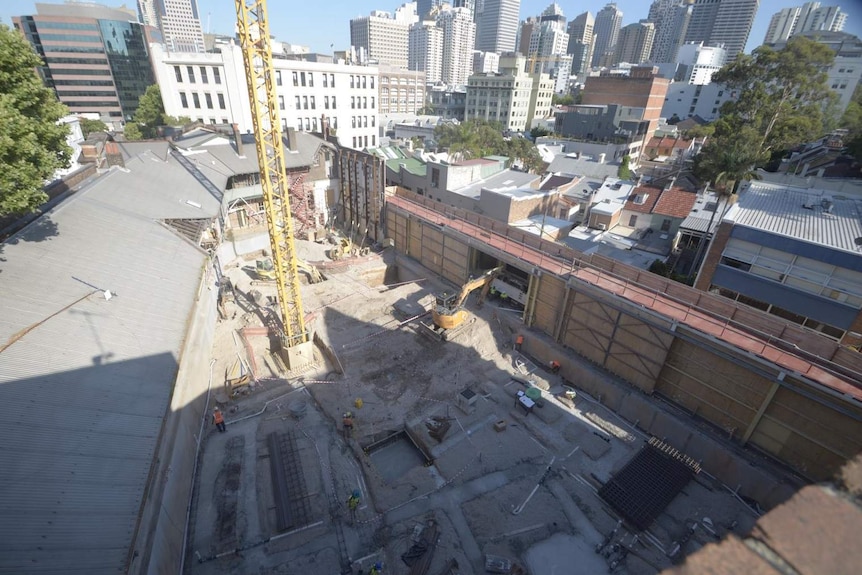 Construction at the Surry Hills Children's Court