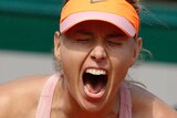 Sharapova roars in delight after beating Bouchard